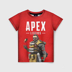 Футболка детская Apex Legends: Red Caustic, цвет: 3D-принт