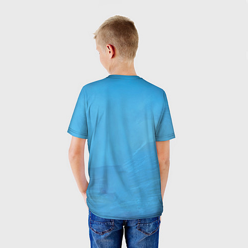 Детская футболка Billie Eilish: Blue Fashion / 3D-принт – фото 4