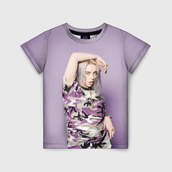 Детская футболка Billie Eilish: Violet Camo