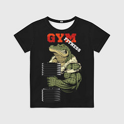 Детская футболка GYM fitness crocodile