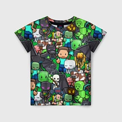 Детская футболка Жители Майнкрафт