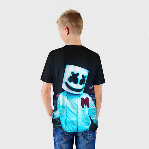 Детская футболка MARSHMELLO / 3D-принт – фото 4
