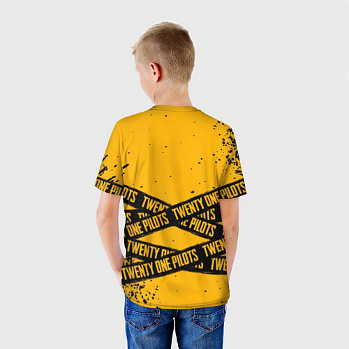 Детская футболка 21 Pilots: Yellow Levitate / 3D-принт – фото 4