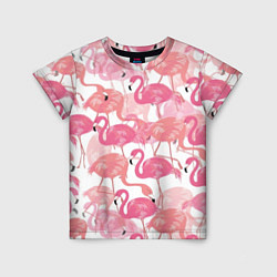 Детская футболка Рай фламинго