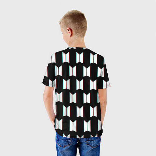 Детская футболка BTS: Black Pattern / 3D-принт – фото 4