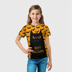 Футболка детская Happy Halloween, цвет: 3D-принт — фото 2