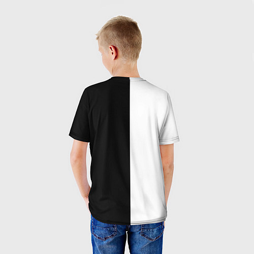 Детская футболка Hollow Knight Black & White / 3D-принт – фото 4