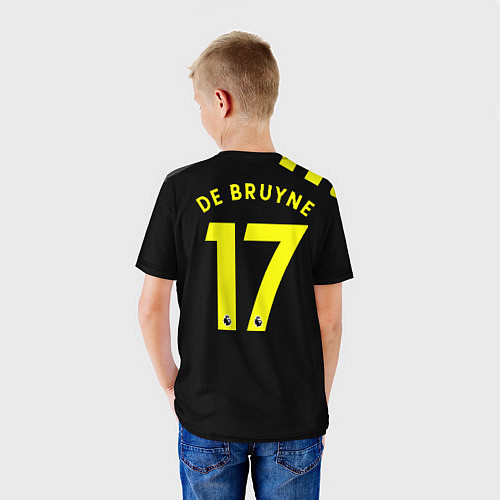 Детская футболка De Bruyne away 19-20 / 3D-принт – фото 4