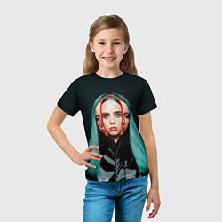 Футболка детская BILLIE EILISH, цвет: 3D-принт — фото 2