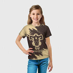 Футболка детская ЧЁРНЫЙ КЛЕВЕР, цвет: 3D-принт — фото 2