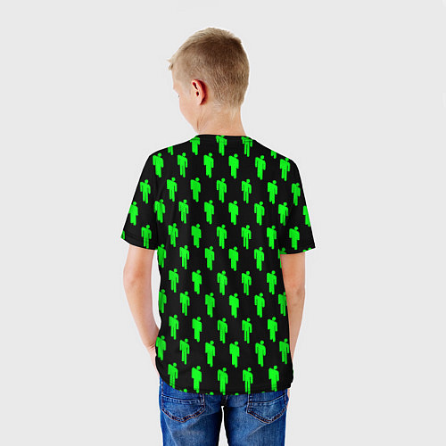 Детская футболка Billie Eilish: Acid Pattern / 3D-принт – фото 4