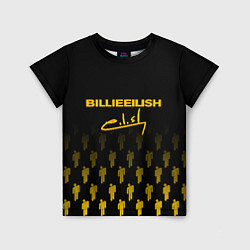 Детская футболка Billie Eilish: Yellow & Black Autograph