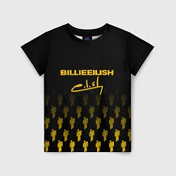 Детская футболка Billie Eilish: Yellow & Black Autograph