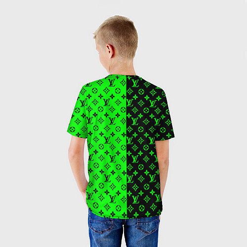 Детская футболка BILLIE EILISH x LV Green / 3D-принт – фото 4