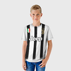 Футболка детская Juventus home 20-21, цвет: 3D-принт — фото 2