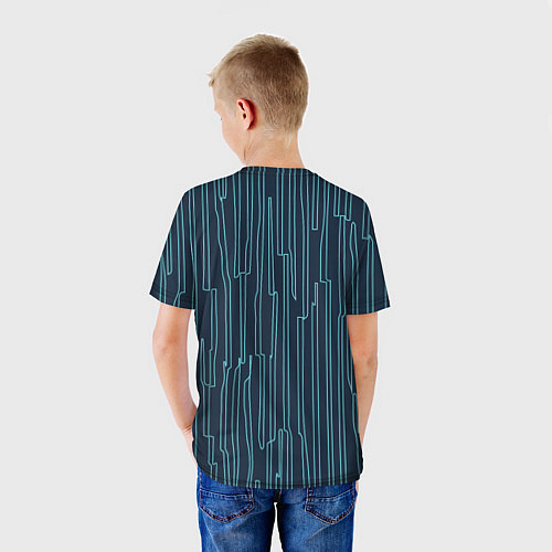 Детская футболка Стильный узор / 3D-принт – фото 4