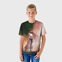 Футболка детская Girl, цвет: 3D-принт — фото 2