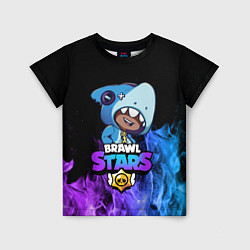 Детская футболка Brawl Stars LEON SHARK