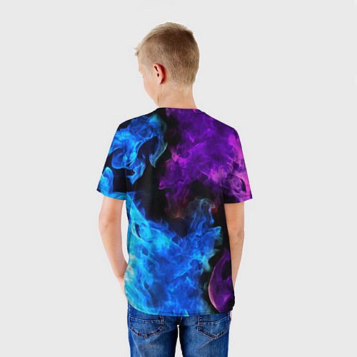 Детская футболка BRAWL STARS LEON SHARK / 3D-принт – фото 4