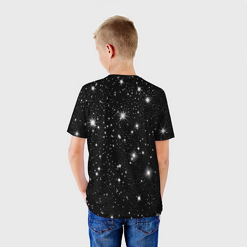 Детская футболка Юрий Гагарин звездное небо / 3D-принт – фото 4