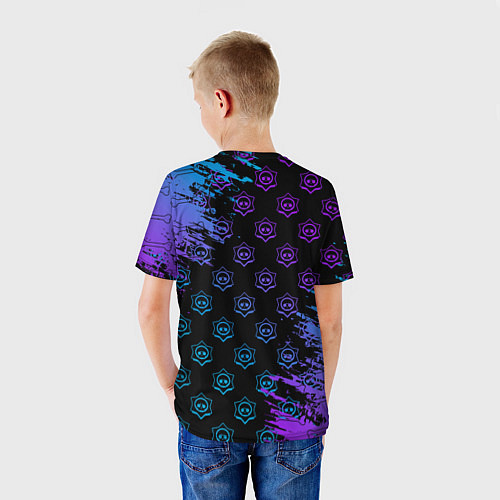 Детская футболка BRAWL STARS LEON ОБОРОТЕНЬ / 3D-принт – фото 4