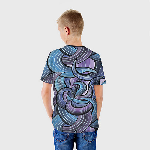 Детская футболка Абстрактные краски / 3D-принт – фото 4