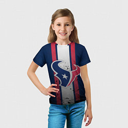 Футболка детская Хьюстон Тексанс, цвет: 3D-принт — фото 2