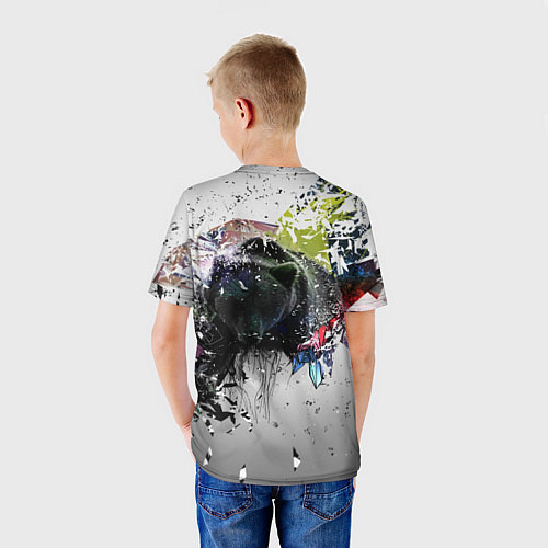 Детская футболка Бурый медведь / 3D-принт – фото 4