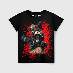 Детская футболка Bloodhound 3D Black