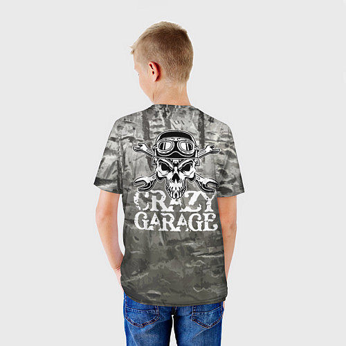 Детская футболка Crazy garage / 3D-принт – фото 4
