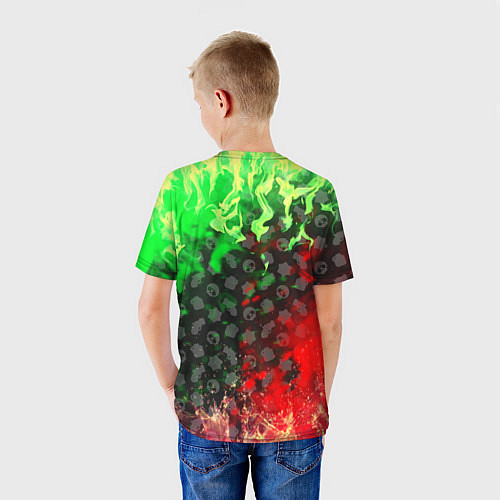 Детская футболка BRAWL STARS SPIKE / 3D-принт – фото 4