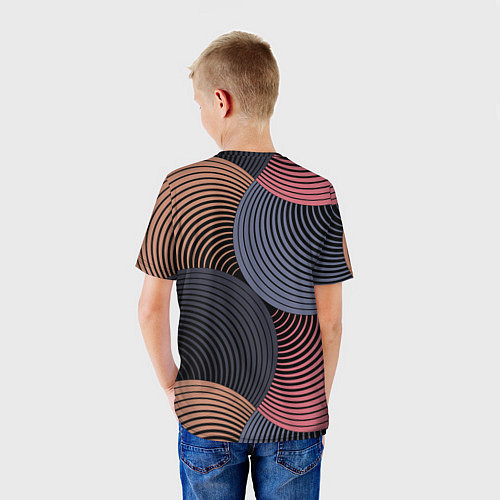 Детская футболка Абстрактный узор / 3D-принт – фото 4