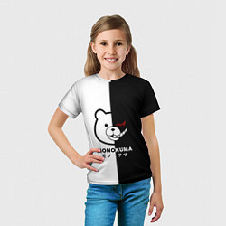 Футболка детская Monokuma, цвет: 3D-принт — фото 2
