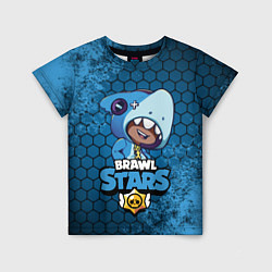 Детская футболка Brawl Stars LEON SHARK