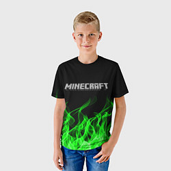 Футболка детская MINECRAFT FIRE, цвет: 3D-принт — фото 2