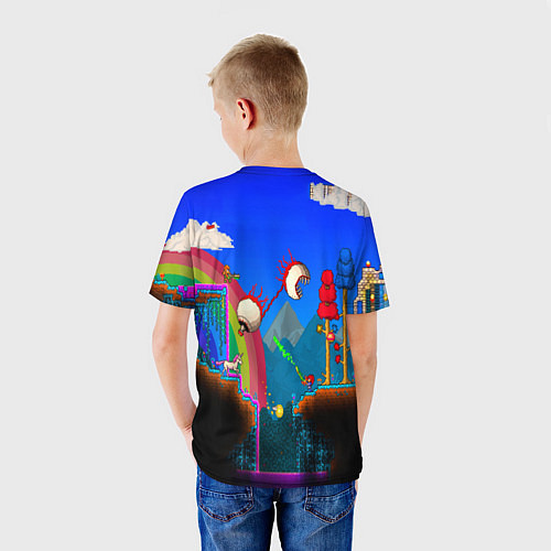Детская футболка TERRARIA GAME / 3D-принт – фото 4