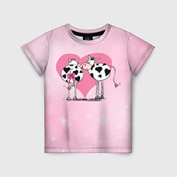 Детская футболка Влюбленные коровы