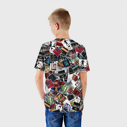 Детская футболка Дискография EMINEM / 3D-принт – фото 4