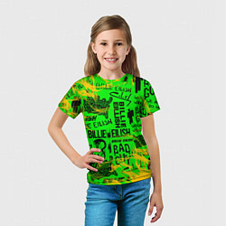 Футболка детская BILLIE EILISH, цвет: 3D-принт — фото 2