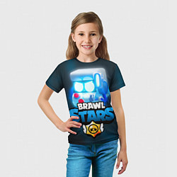 Футболка детская BRAWL STARS 8 BIT, цвет: 3D-принт — фото 2