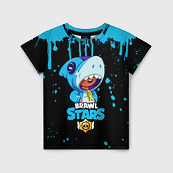 Детская футболка Brawl Stars Leon Shark