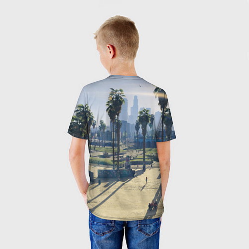 Детская футболка GRAND THEFT AUTO 5 / 3D-принт – фото 4