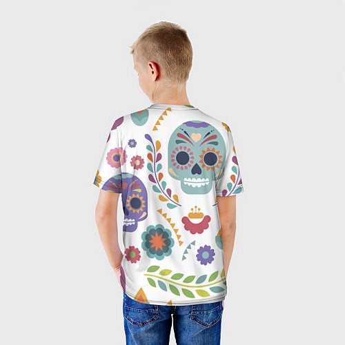 Детская футболка Мексиканские мотивы / 3D-принт – фото 4