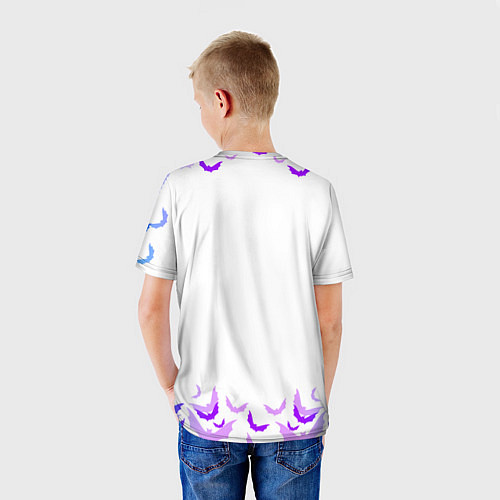 Детская футболка Brawl stars leon оборотень / 3D-принт – фото 4