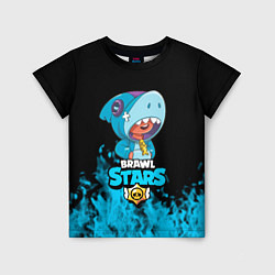 Футболка детская Brawl stars leon shark, цвет: 3D-принт