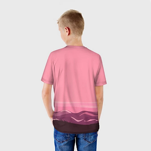 Детская футболка Фламинго / 3D-принт – фото 4