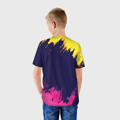 Детская футболка Brawl Stars Leon, Dab / 3D-принт – фото 4