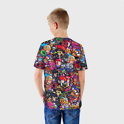Детская футболка BRAWL STARS: LEON / 3D-принт – фото 4
