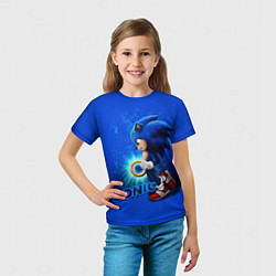 Футболка детская SONIC, цвет: 3D-принт — фото 2