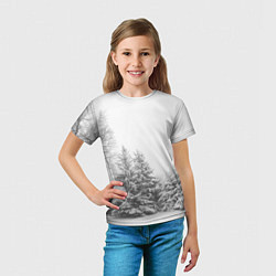 Футболка детская Winter Storm, цвет: 3D-принт — фото 2